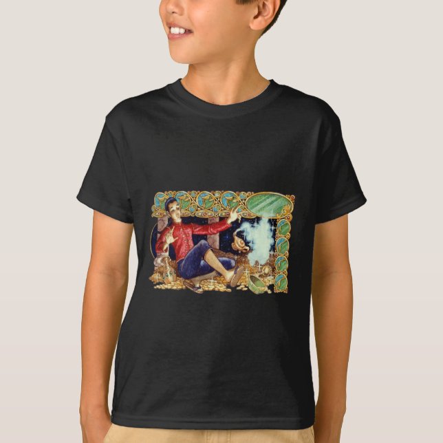 Lâmpadas de Aladim - Camiseta Escura (Frente)