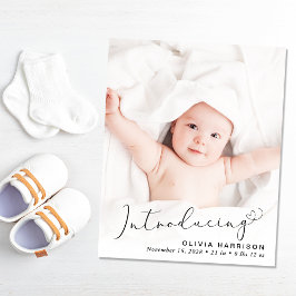 Lançamento de Nascimento de Foto do Script de Intr