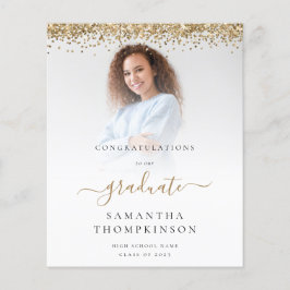 Lançamento do Glitter Dourado de Foto do Formando