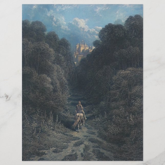 Lancelot Aproximando-se do Castelo do Papel Astola (Frente)