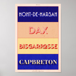 Landes Nouvelle Aquitaine Art Poster