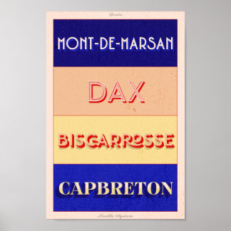 Landes Nouvelle Aquitaine Art Poster