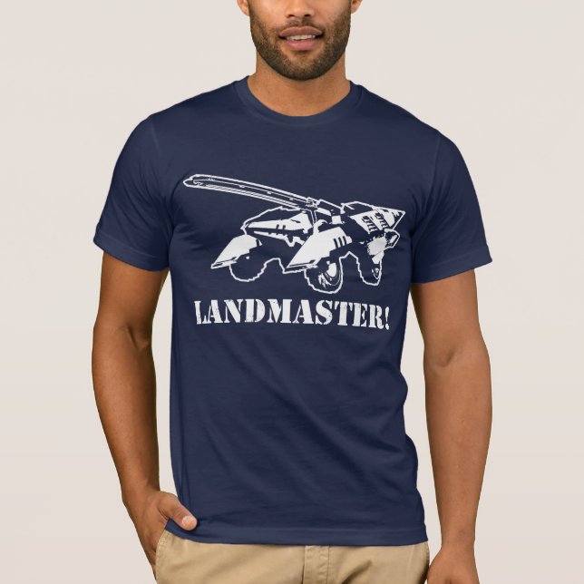 Landmaster! - T-shirt escuro (Frente)