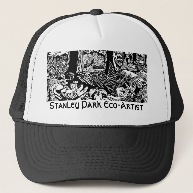 Landscape Art Hats Stanley Park Eco-Art Bonés (Frente)