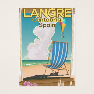 Langre, Cantabria Espanha Beach poster