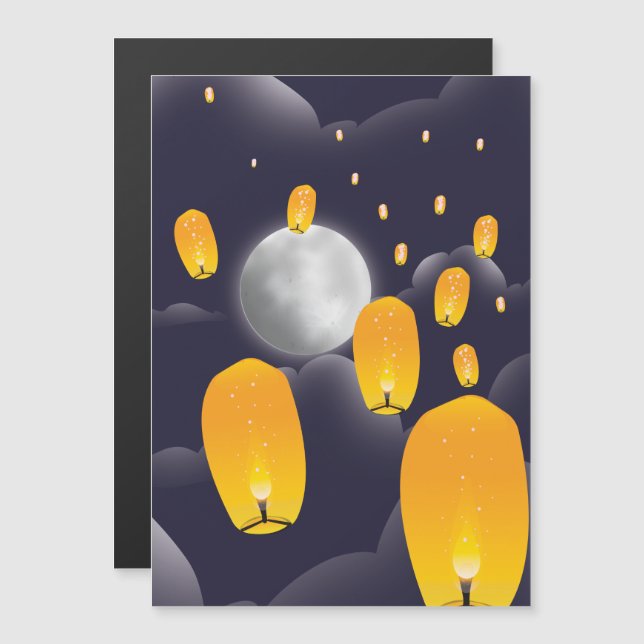 Lanternas do céu chinês (Frente/Verso)