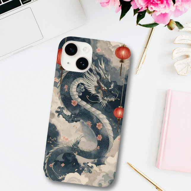 Lanternas do Dragão Chinês Azul (Criador carregado)