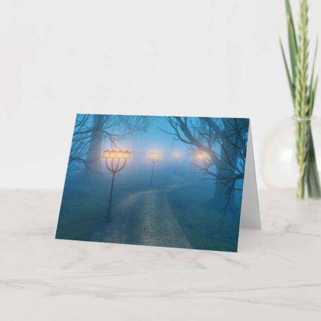 Lanternas no Cartão de Cachorro (Frente)