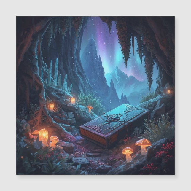 Lanterns, Mushrooms, and a Book (Frente)