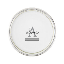 Lapelas Create Your Own Personalize Monogram