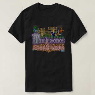 Lápides & t-shirt oficial do jogo de ScaryBones