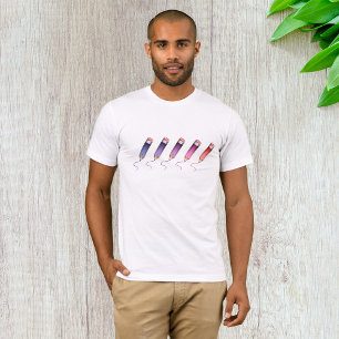 Lápis Colorido Mens T-Shirt