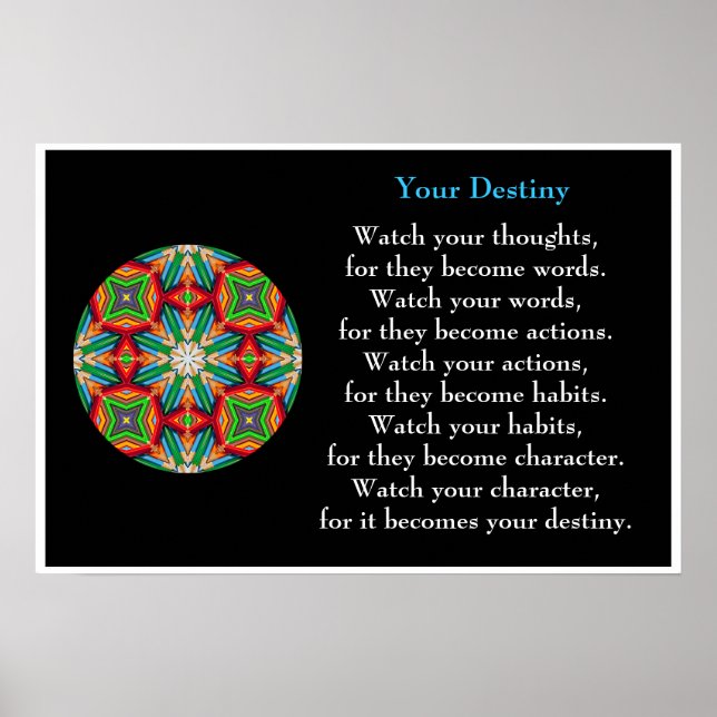 Lápis Colorido - Poster de Destino Caleidoscópico (Frente)