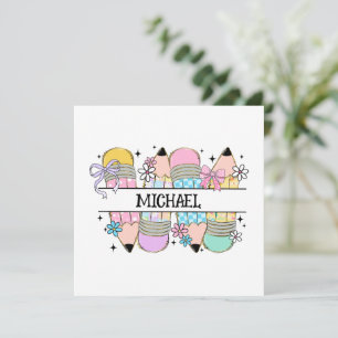 Lápis Coloridos Personalizados - Voltar À Escola