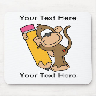 Lápis feito sob encomenda Mousepad do macaco -