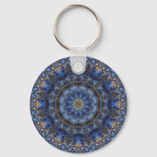 "Lapis Lazuli Laminate" Mandala chaveiro