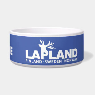 LAPLAND texto personalizado e cores para as tigela