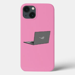 Laptop com a cinza do logotipo Bird