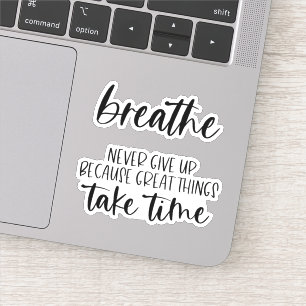 Laptop de Cotação Motivacional e Adesivos do Pla