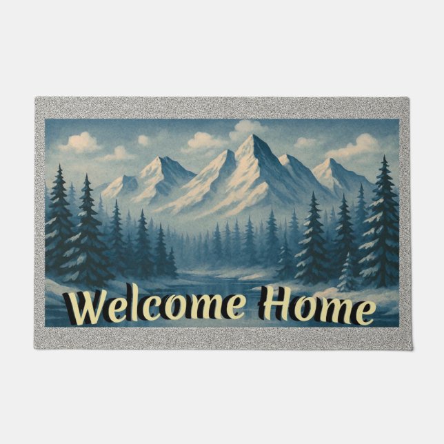 "LAR DO ROCKY MOUNTAIN" Tapete de Entrada Interno/ (Frente)
