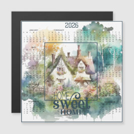 Lar Doce Lar Cottage Aquarela