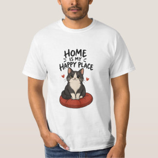 Lar É Meu Lugar Feliz | Camiseta Gráfica Original