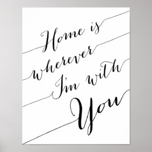 Lar é onde quer que eu esteja com você poster im