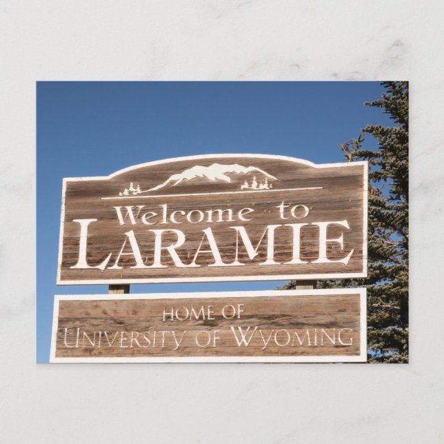 Laramie Wyoming Cartão postal Souvenir Viagem (Frente)
