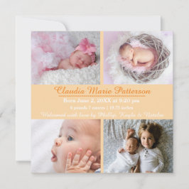 Laranja 4 Fotos - Anúncio de Nascimento