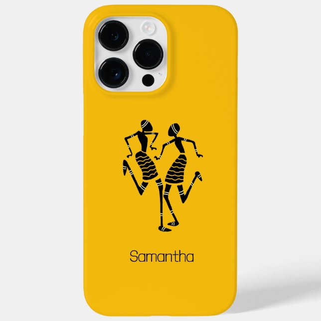 Laranja, Bonita Silhouette Feliz Dançarinos (Verso)