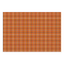 Laranja Burgundy Branco Xadrez Clássico