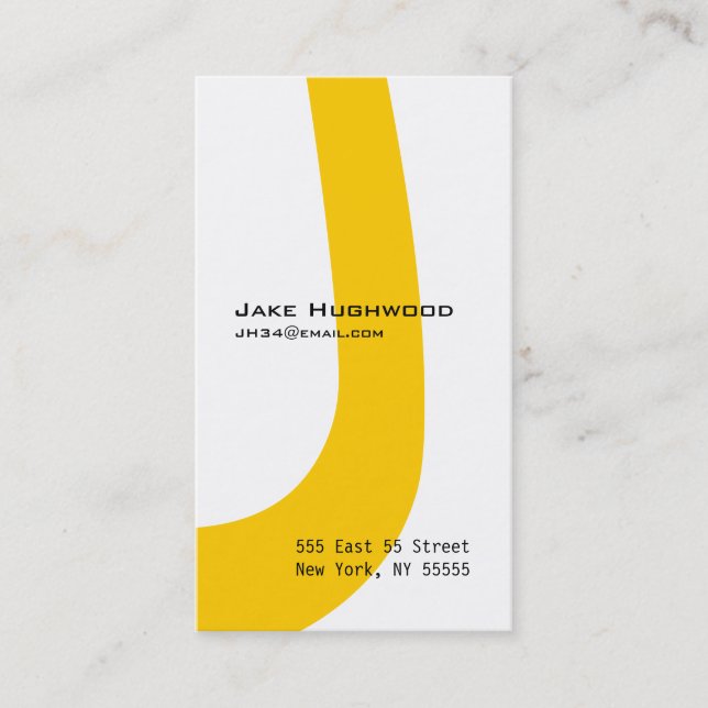 Laranja do cartão de visita do alfabeto da letra (Frente)