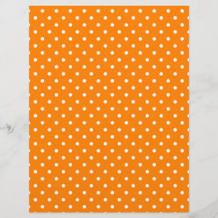 Laranja e Branco de Bolinhas