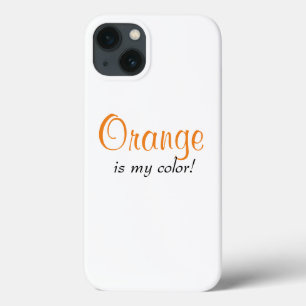 Laranja É Minha Cor Citação Fofa Feminina