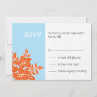 Laranja e Tiffany que Wedding o cartão da resposta