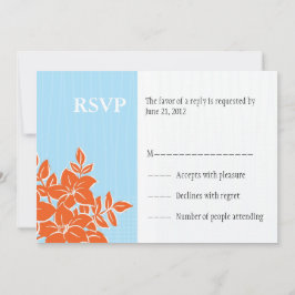 Laranja e Tiffany que Wedding o cartão da resposta