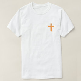 Laranja Eu Acredito Em Jesus T-Shirt