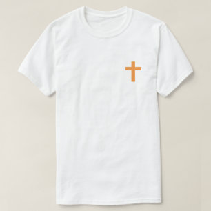 Laranja Eu Acredito Em Jesus T-Shirt