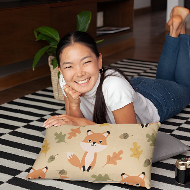 Laranja Fox Woodland Pillowcase (Criador carregado)