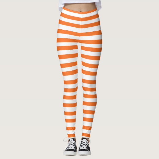 Laranja Halloween, Leggings brancas (Frente)