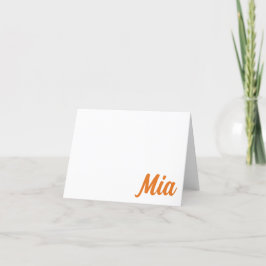 LARANJA, MARINHO Auburn, AL Cartão Personalizado