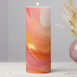 Laranja Moderno Rosa e Dourado-