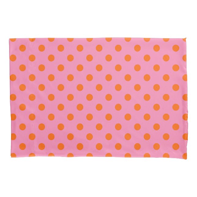 Laranja no Design de padrão Bolinhas cor-de-rosa (Frente)