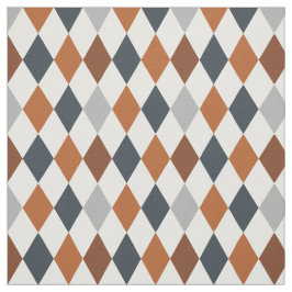 Laranja queimada Longhorn e Cinza Argyle Tecido Pa