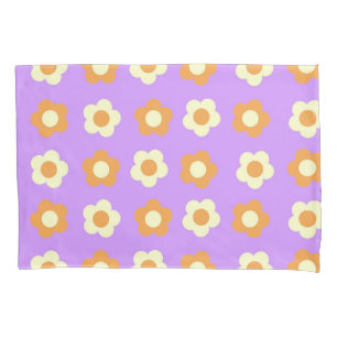 Laranja Roxo Retro Y2K Playel Flor de Pastel