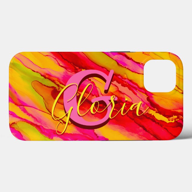 Laranja Selvagem e Tinta Álcool Fuscia (Verso (horizontal))