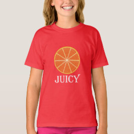 Laranja Suculenta - Camisa Básica Para Meninas