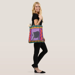 Laranja Tote Bag do Elefante Queniano