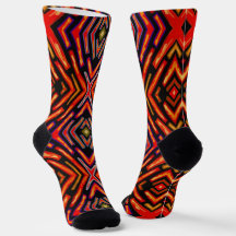 Laranja Vermelho Fogo Preto