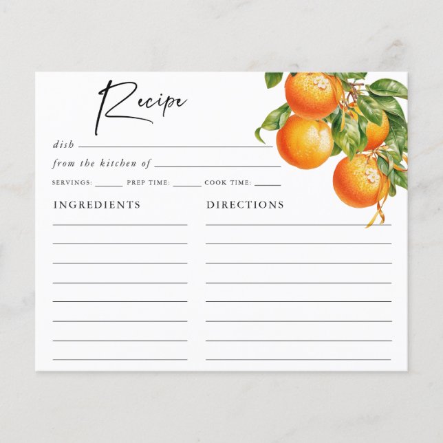 Laranjas de Verão Limão Citrino Chá de Noiva (Frente)